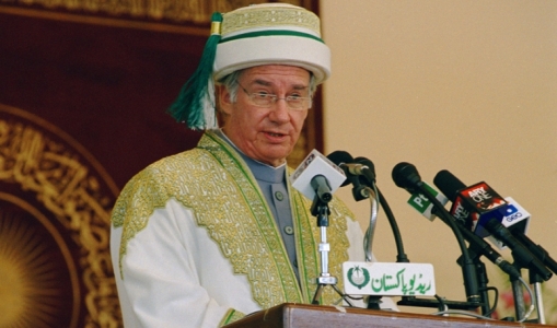 His Highness the Aga Khan, Chancellor of the Aga Khan University, speaking at the University's 16th Convocation in Karachi. 